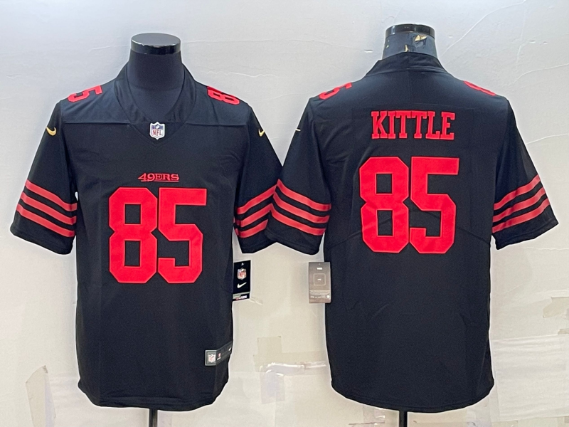 Men's San Francisco 49ers George Kittle #85 Black Jersey